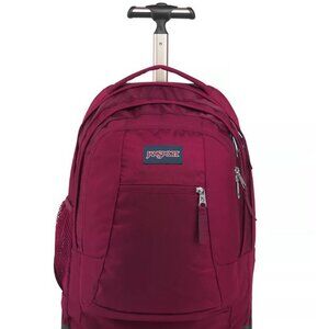 JanSport Driver 8 Rolling Backpack, Russet Red - New